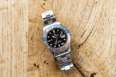 Rolex GMT-Master 1675 Pepsi — anniversary gift from Behati Prinsloo — source photo