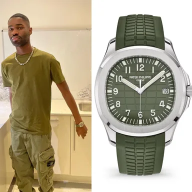 Patek Philippe Aquanaut 5168G — khaki green — reference image