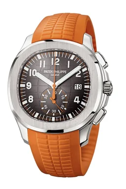 Patek Philippe Aquanaut Chronograph — orange strap — reference image