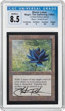 Magic: The Gathering Black Lotus — Chris Rush-signed artist print — reference image